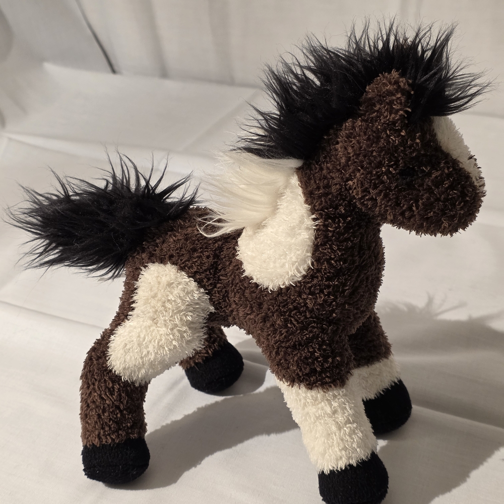Douglas Indian Paint Brown White Black Plush Horse Toy